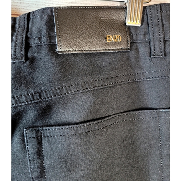 Enzo Tovare Mens Albert- 1 Jeans Pants Black Size 30 Slim Modern Quiet Luxury - Picture 2 of 10